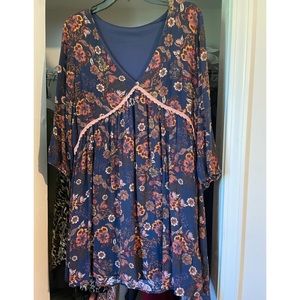 Navy/ Floral Tunic
